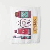 Cartoon voor orale toediening wandkleed (Voorkant)