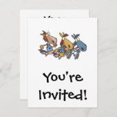 cartoon voor paardenraces kaart (Voorkant / Achterkant)