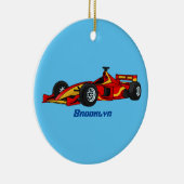 Cartoon voor racewagens met hoge snelheid keramisch ornament (Rechts)