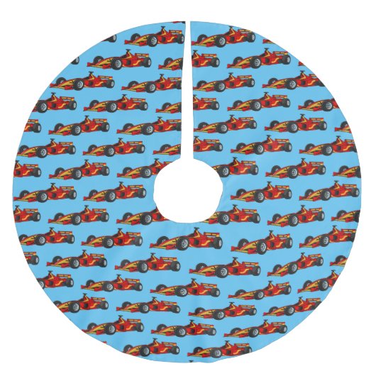 Cartoon voor racewagens met hoge snelheid kerstboom rok (Voorkant)