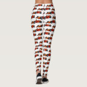 Cartoon voor racewagens met hoge snelheid leggings (Achterkant)