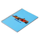 Cartoon voor racewagens met hoge snelheid notitieboek (Linkerzijde)