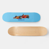 Cartoon voor racewagens met hoge snelheid persoonlijk skateboard (Horizontaal)