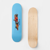 Cartoon voor racewagens met hoge snelheid persoonlijk skateboard (Voorkant)