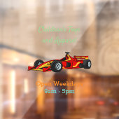 Cartoon voor racewagens met hoge snelheid raamsticker (Vel 2)