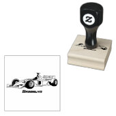 Cartoon voor racewagens met hoge snelheid rubberstempel (Gestempeld)