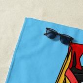 Cartoon voor racewagens met hoge snelheid strandlaken (In situ)