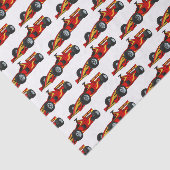 Cartoon voor racewagens met hoge snelheid tissuepapier (Detail)