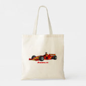 Cartoon voor racewagens met hoge snelheid tote bag (Achterkant)