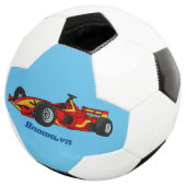 Cartoon voor racewagens met hoge snelheid voetbal (Drie kwart)