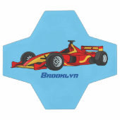 Cartoon voor racewagens met hoge snelheid voetbal (Enkel)