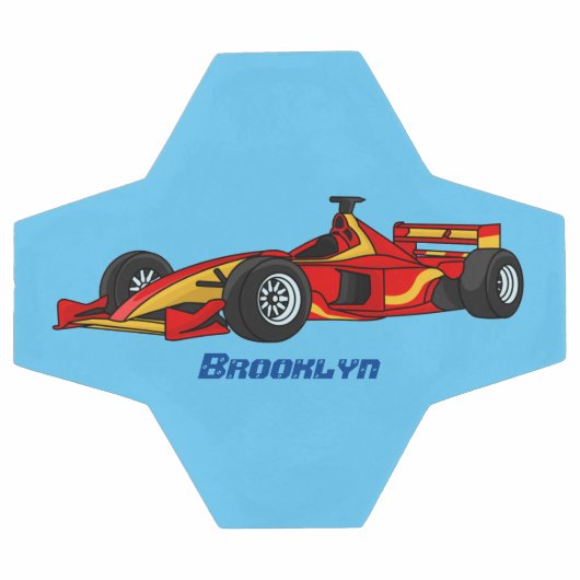 Cartoon voor racewagens met hoge snelheid voetbal (Enkel)