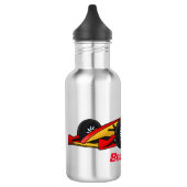 Cartoon voor racewagens met hoge snelheid waterfles (Links)