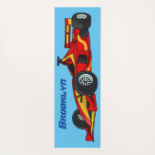 Cartoon voor racewagens met hoge snelheid  yogamat (Achterkant)