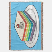 Cartoon voor regenbooggebak deken (Voorkant Verticaal)