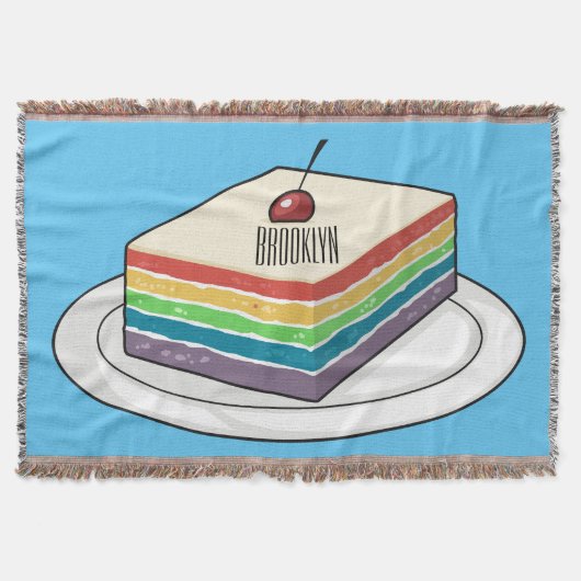 Cartoon voor regenbooggebak deken (Voorkant)