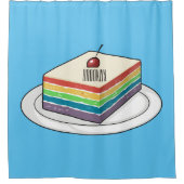 Cartoon voor regenbooggebak douchegordijn (Voorkant)