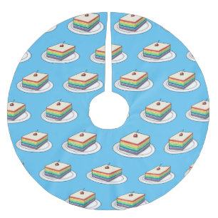 Cartoon voor regenbooggebak kerstboom rok