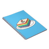 Cartoon voor regenbooggebak notitieboek (Rechterzijde)