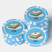 Cartoon voor regenbooggebak poker chips (Opstapeling)