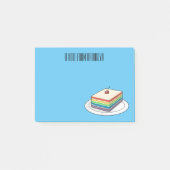 Cartoon voor regenbooggebak post-it® notes (Voorkant)