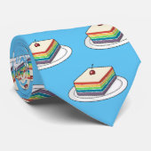 Cartoon voor regenbooggebak stropdas (Opgerold)