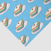 Cartoon voor regenbooggebak tissuepapier (Detail)