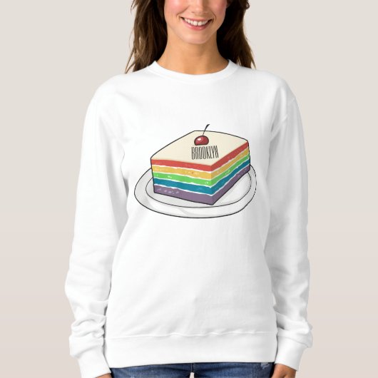 Cartoon voor regenbooggebak trui (Voorkant)