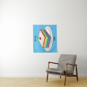 Cartoon voor regenbooggebak wandkleed (In situ)