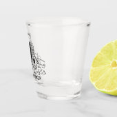 Cartoon voor reparaties en onderhoud van auto's. shot glas (Rechts)