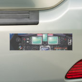 Cartoon voor ruimteschip bumpersticker (Op auto)