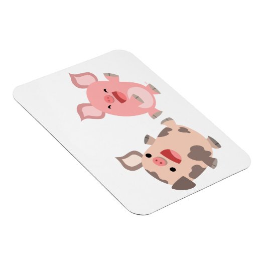 Cartoon voor snelle dansende varkens Flexible Magn Magneet (Rechterzijde)