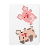 Cartoon voor snelle dansende varkens Flexible Magn Magneet (Verticaal)
