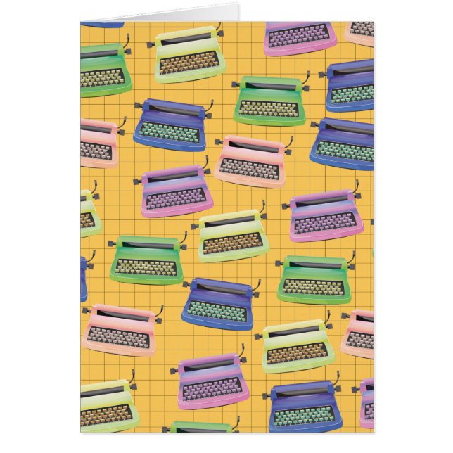 Cartoon voor typemachines. (Voorkant)