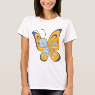 Cartoon voor verkuilde Baby-vlinder T-shirt