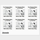 Cartoon voor wandbekleding en vloerkleuring vierkante sticker (Vel)