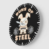 Cartoon voor werkuitbundels - staalbundels - Funny Grote Klok (Hoek)