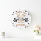 Cartoon voor werkuitbundels - staalbundels - Funny Grote Klok (Huis)