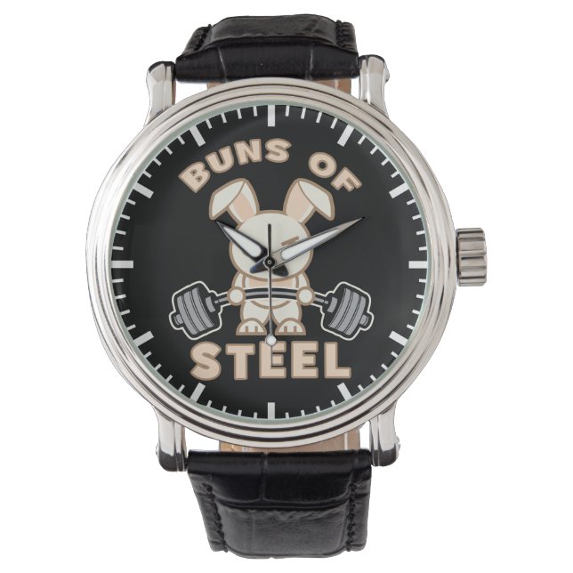 Cartoon voor werkuitbundels - staalbundels - Funny Horloge (Voorkant)