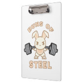 Cartoon voor werkuitbundels - staalbundels - Funny Klembord (Links)