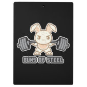 Cartoon voor werkuitbundels - staalbundels, grappi klembord (Achterkant)