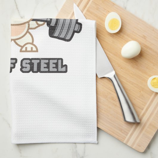 Cartoon voor werkuitbundels - staalbundels, grappi theedoek (Quarter Fold)