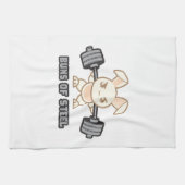 Cartoon voor werkuitbundels - staalbundels, grappi theedoek (Horizontaal)