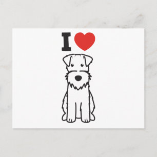 Cartoon voor wirespeed fox terrier Dog Briefkaart