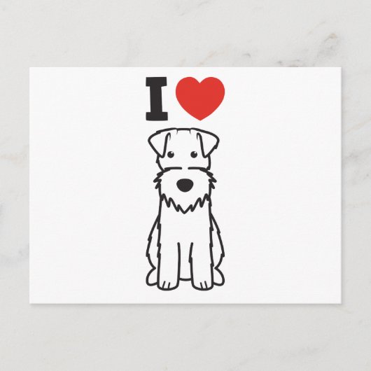 Cartoon voor wirespeed fox terrier Dog Briefkaart (Voorkant)