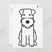 Cartoon voor wirespeed fox terrier Dog Briefkaart (Voorkant / Achterkant)