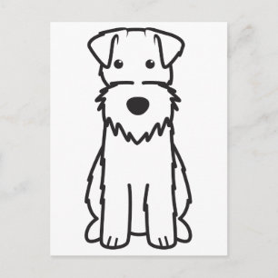 Cartoon voor wirespeed fox terrier Dog Briefkaart