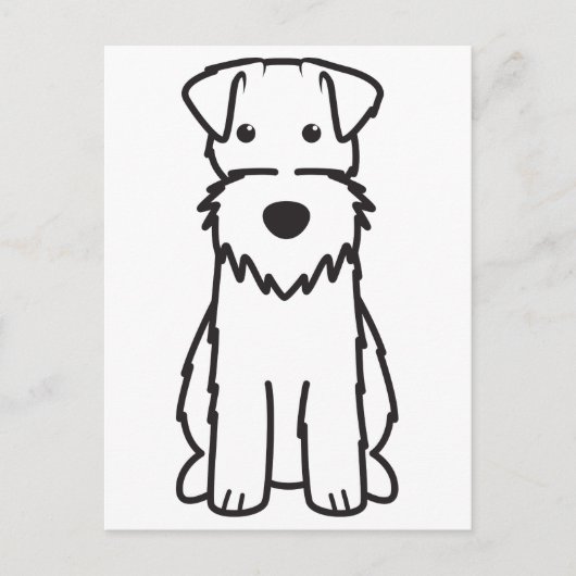 Cartoon voor wirespeed fox terrier Dog Briefkaart (Voorkant)