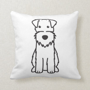 Cartoon voor wirespeed fox terrier Dog Kussen