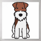 Cartoon voor wirespeed fox terrier Dog Poster (Voorkant)